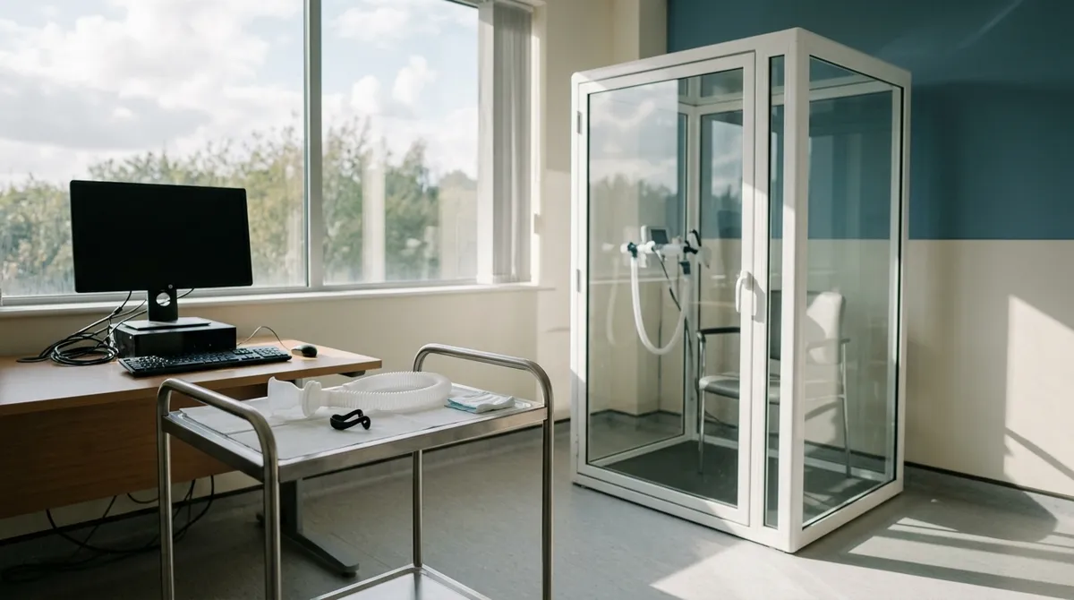 Cabine de pléthysmographie pour épreuves fonctionnelles respiratoires